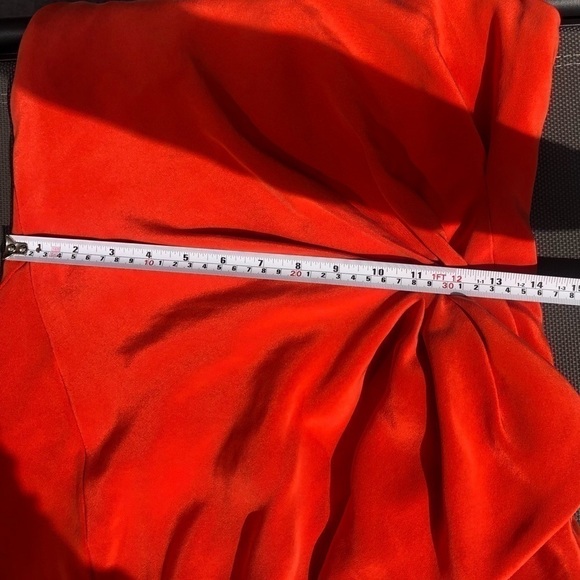 DENNIS Merotto orange dress sz 4 - Picture 2 of 7